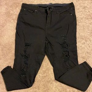 Torrid Distressed Sky High Skinny Jeans